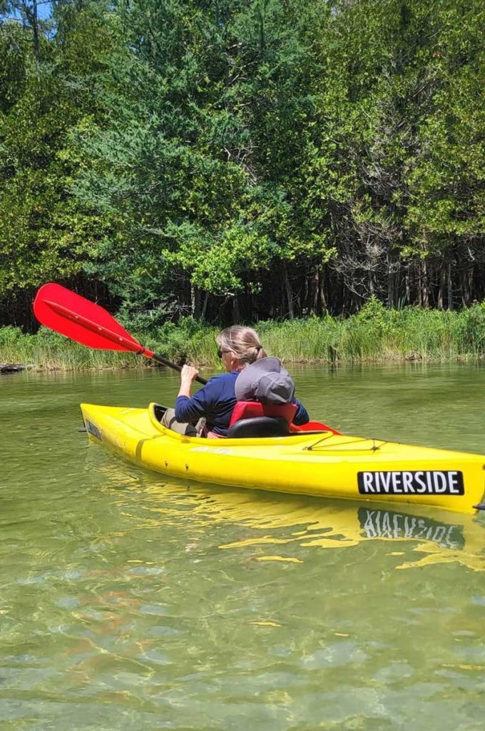 Ann kayaking